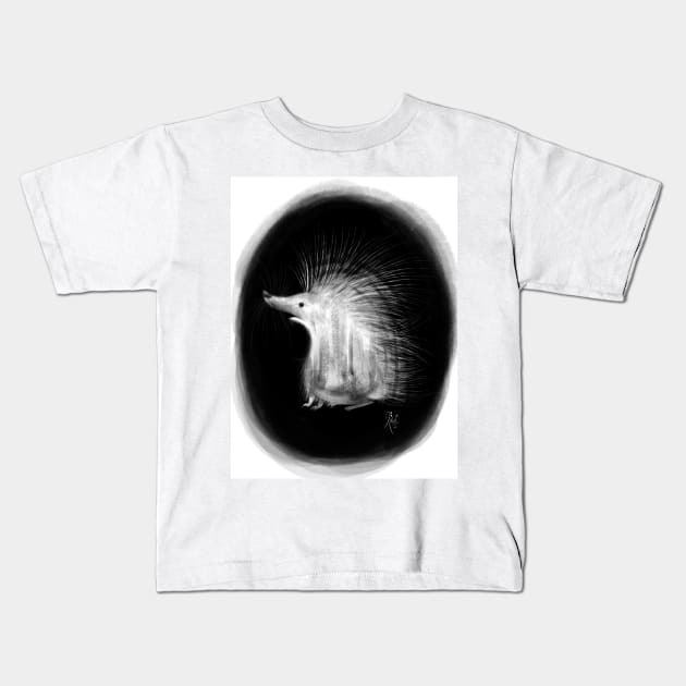 Amazed Hedgehog Kids T-Shirt by rogerhoyosp